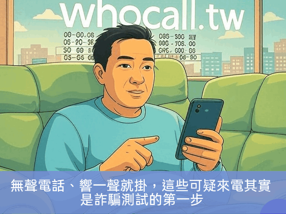 無聲電話、響一聲就掛，這些可疑來電其實是詐騙測試的第一步